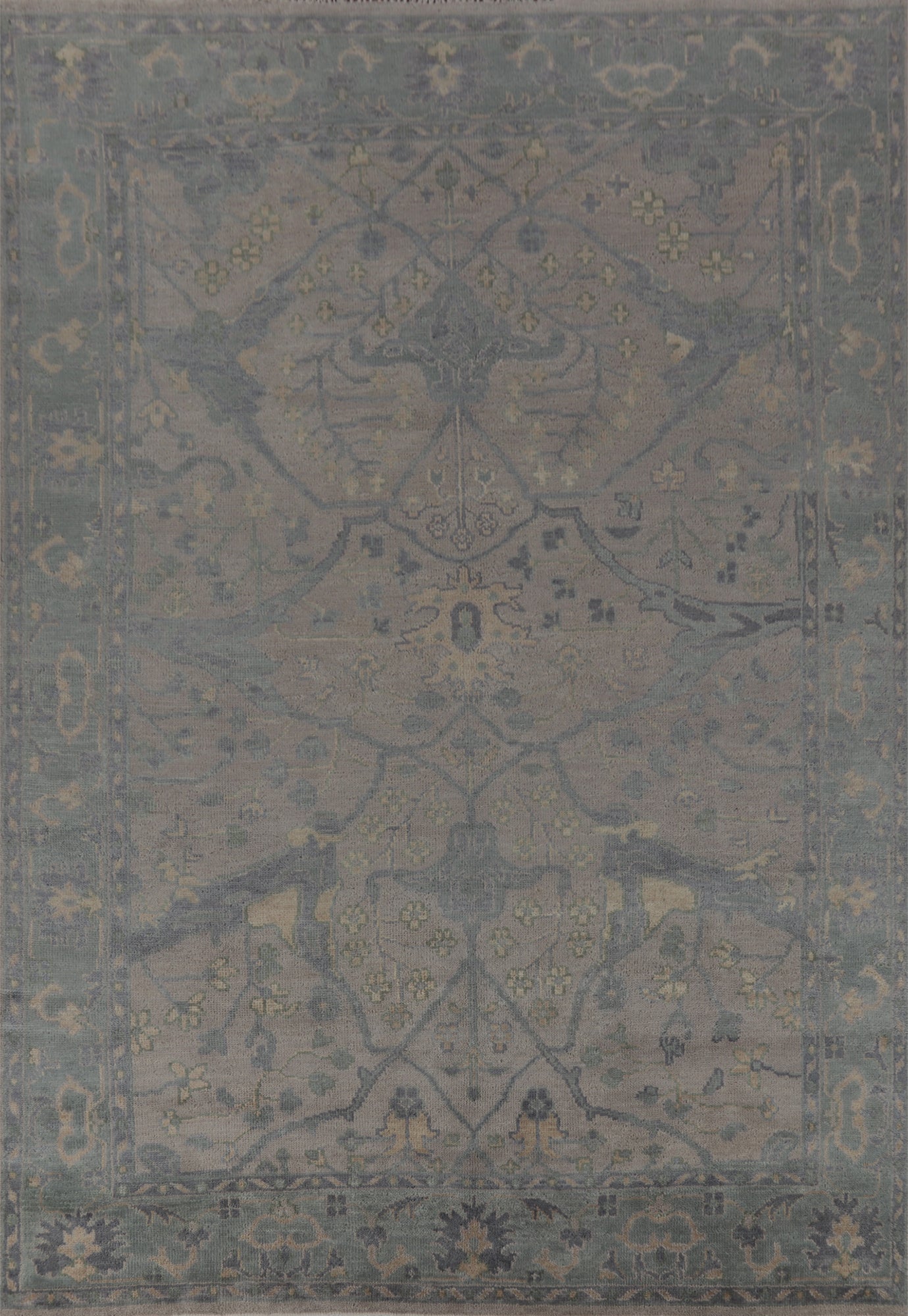 Handmade Oushak Indian Area Rug 9x12