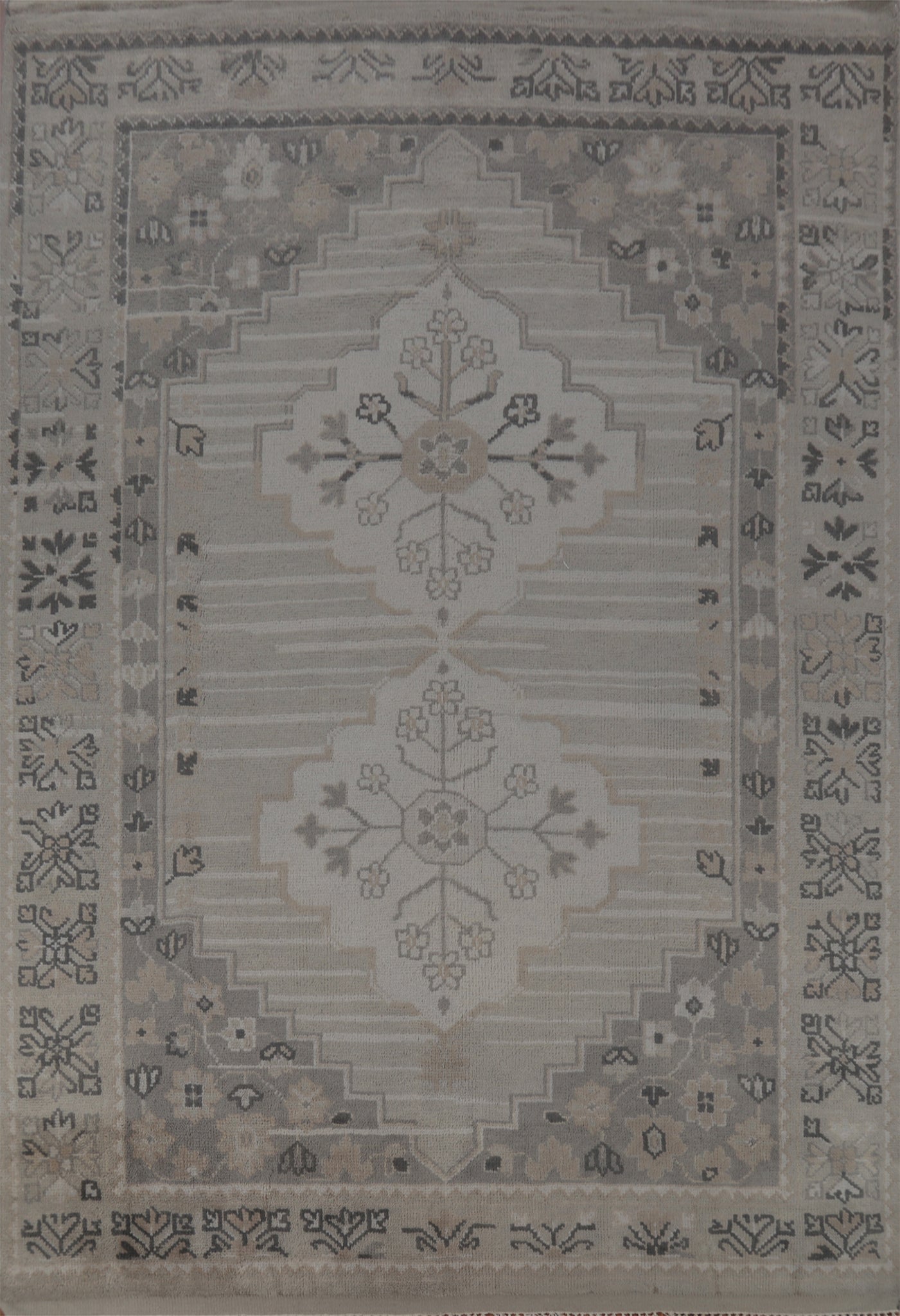 Geometric Oushak Indian Area Rug 8x10