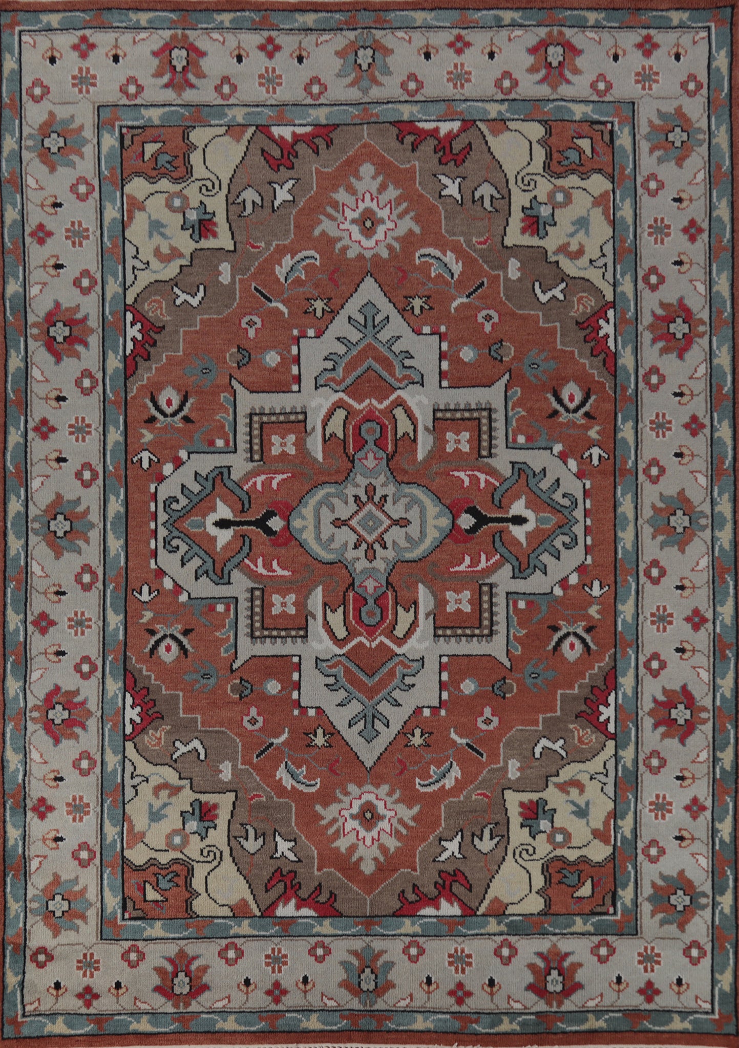 Handmade Oushak Indian Area Rug 9x12