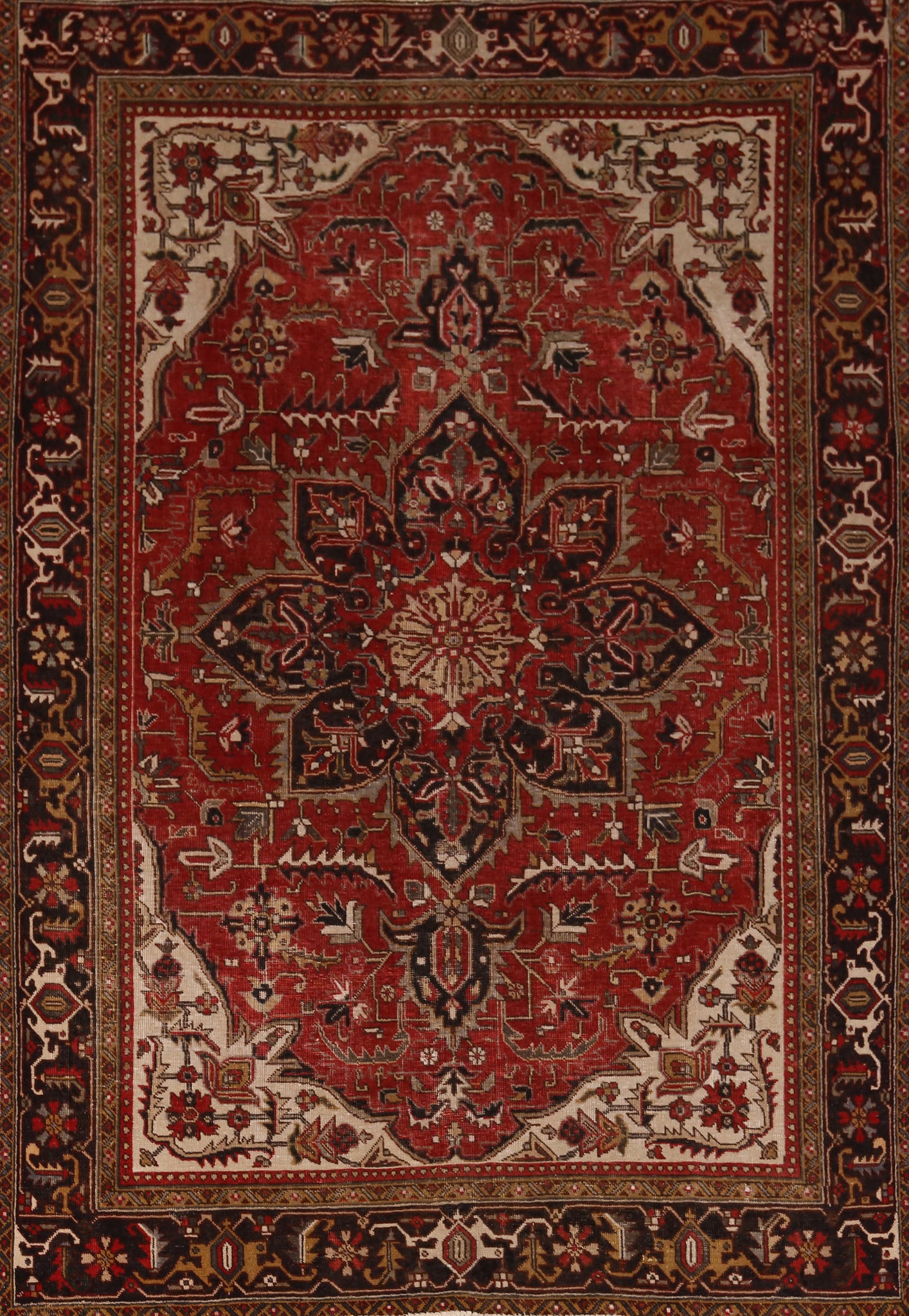 Geometric Heriz Persian Area Rug 8x11