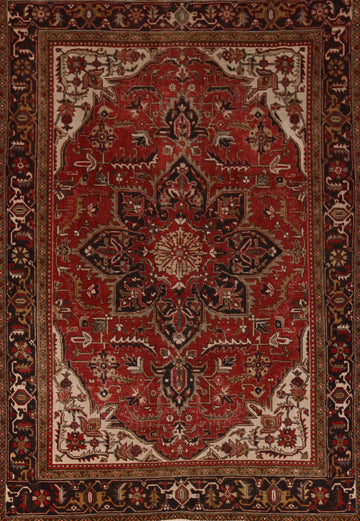 Geometric Heriz Persian Area Rug 8x11