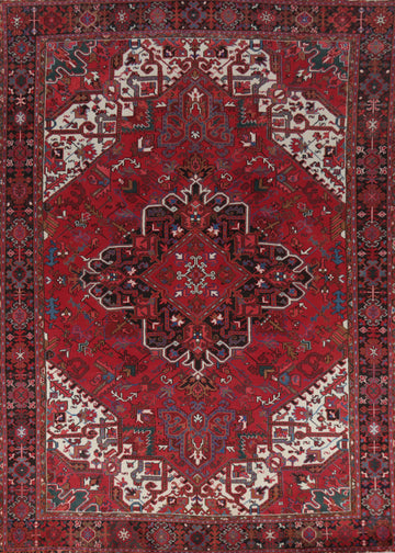 Geometric Heriz Persian Area Rug 10x12