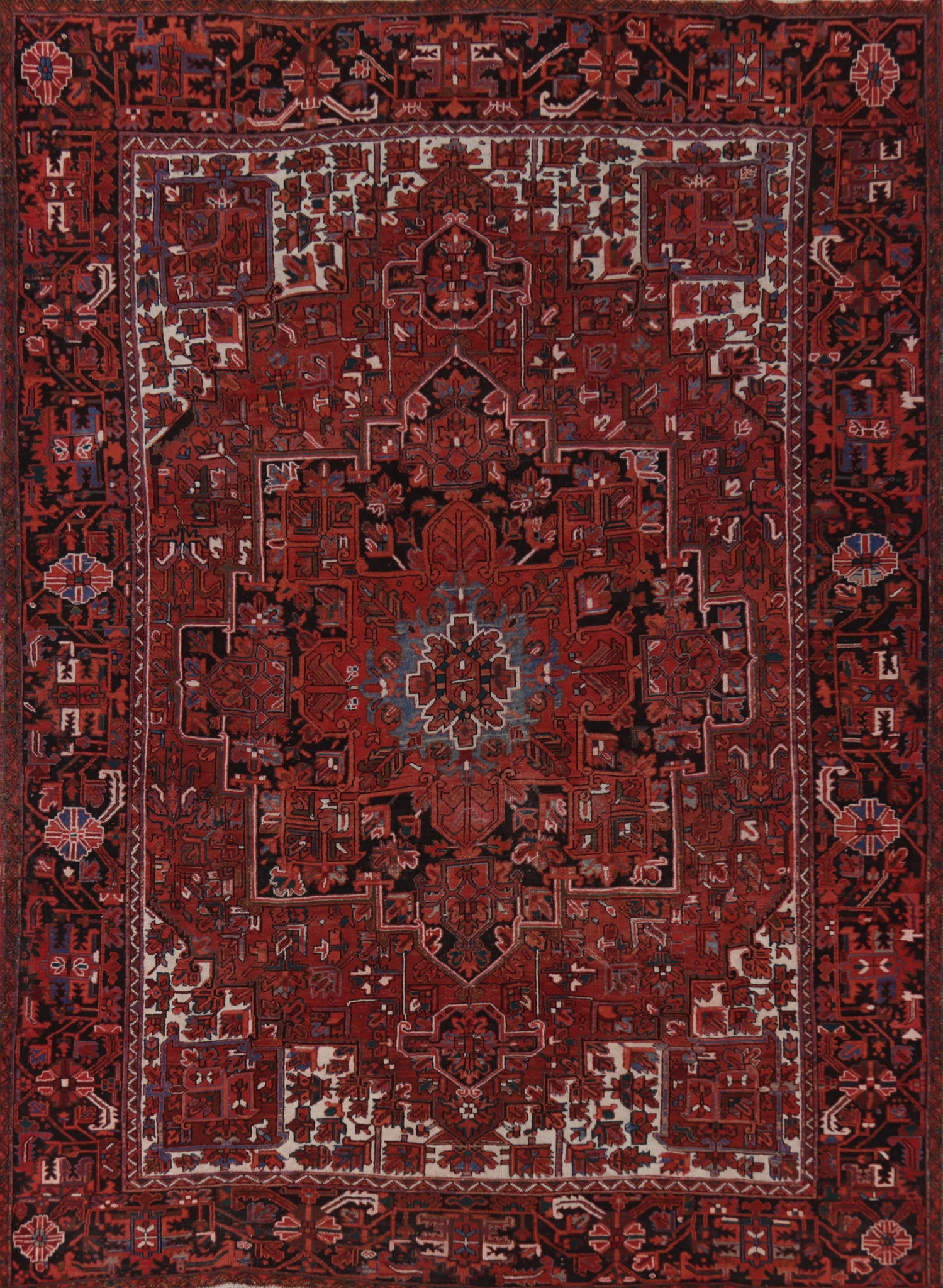 Vintage Heriz Persian Area Rug 10x13