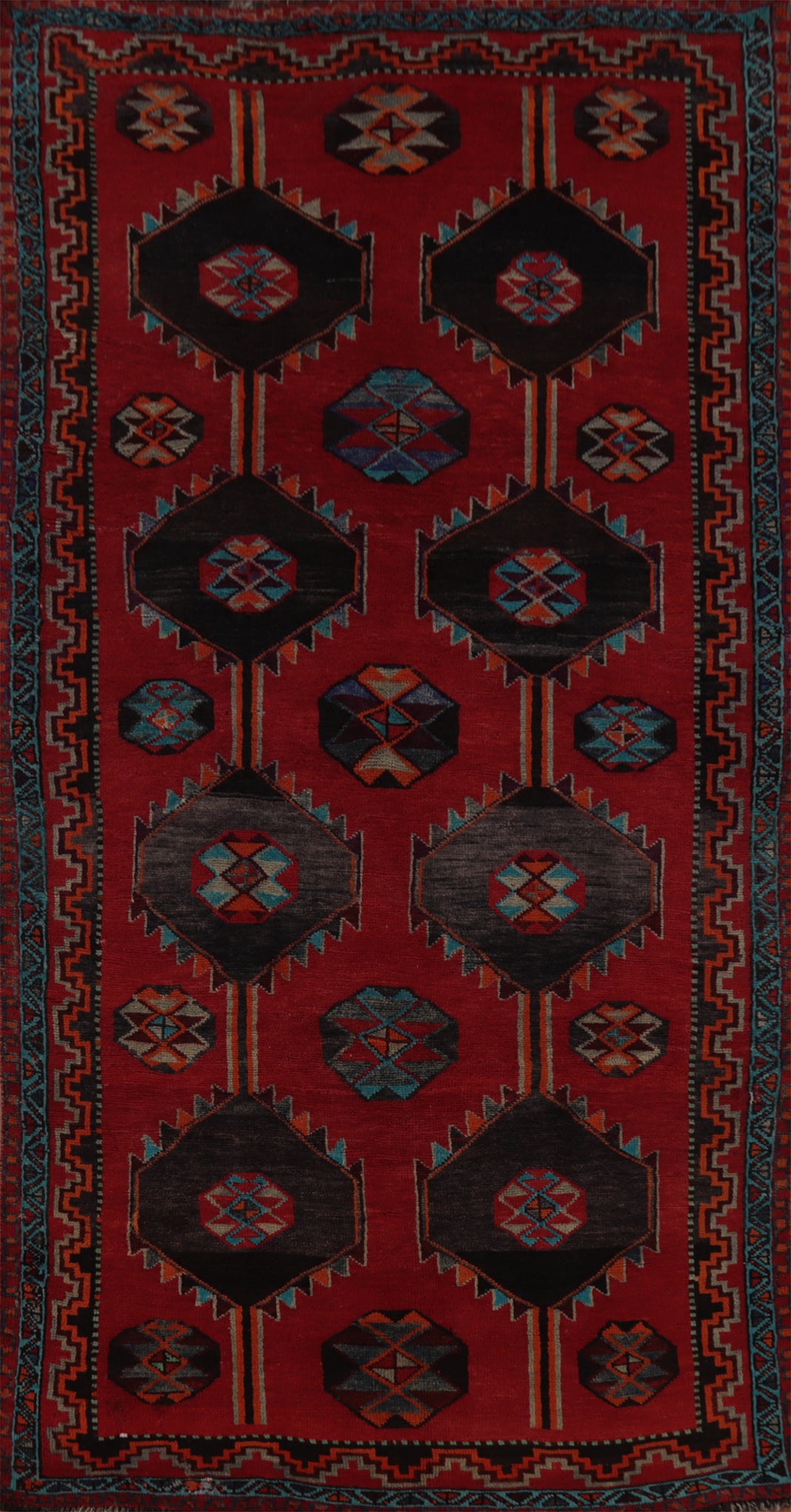 Handmade Geometric Lori Persian Area Rug 5x11