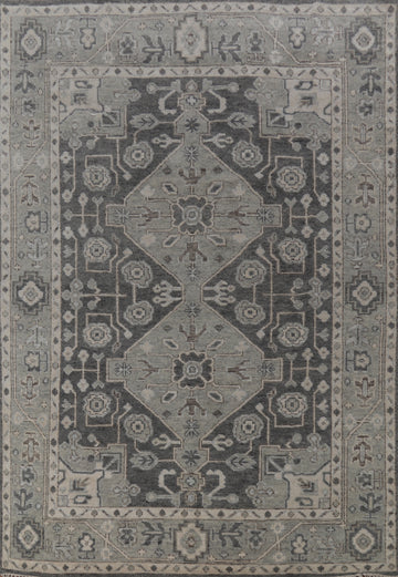 Handmade Gray Oushak Indian Area Rug 8x10