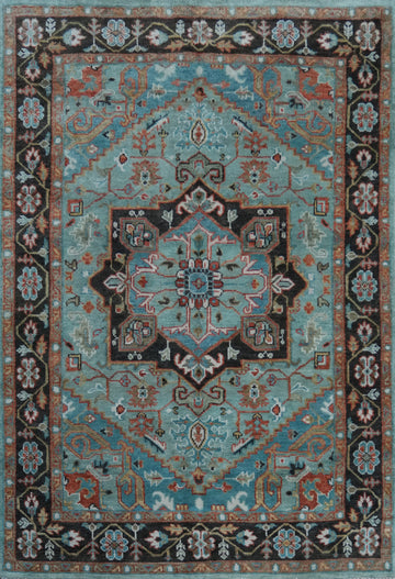 Geometric Oushak Indian Area Rug 8x10