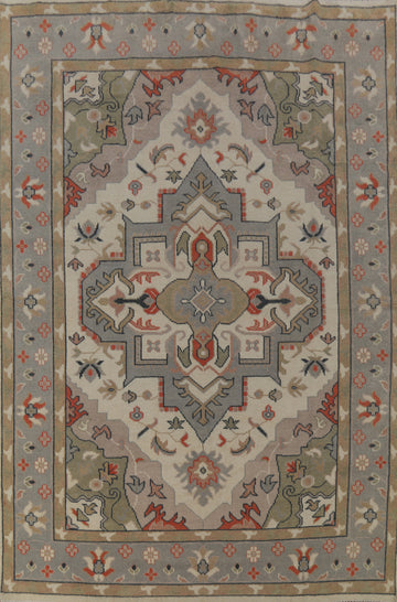 Wool Medallion Oushak Indian Area Rug 9x12