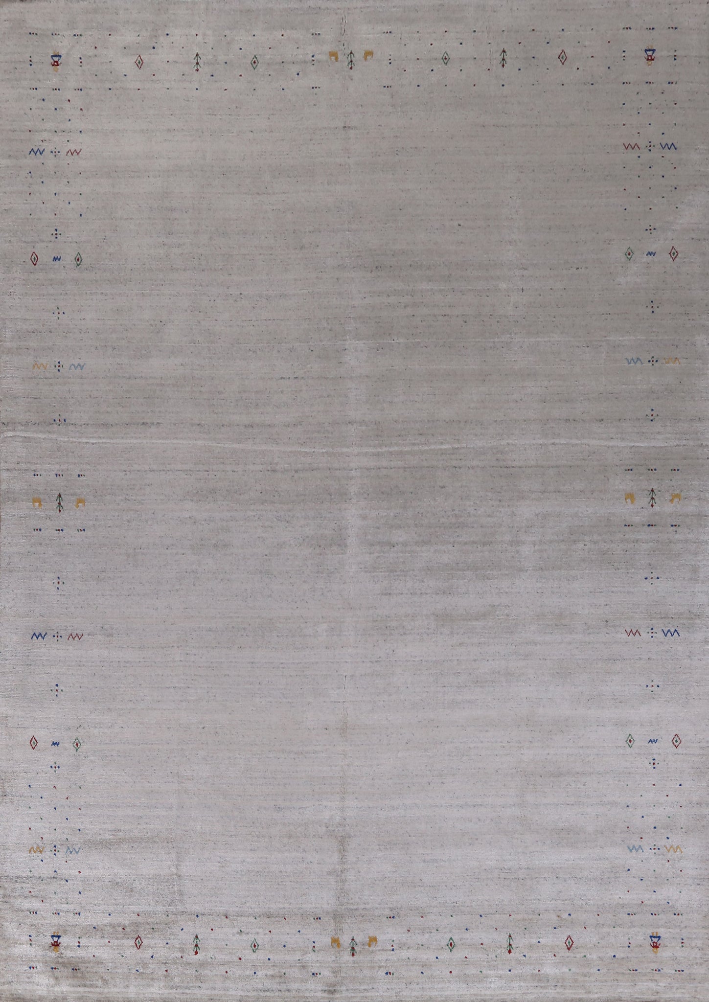 Tribal Silk Gabbeh Oriental Area Rug 9x12