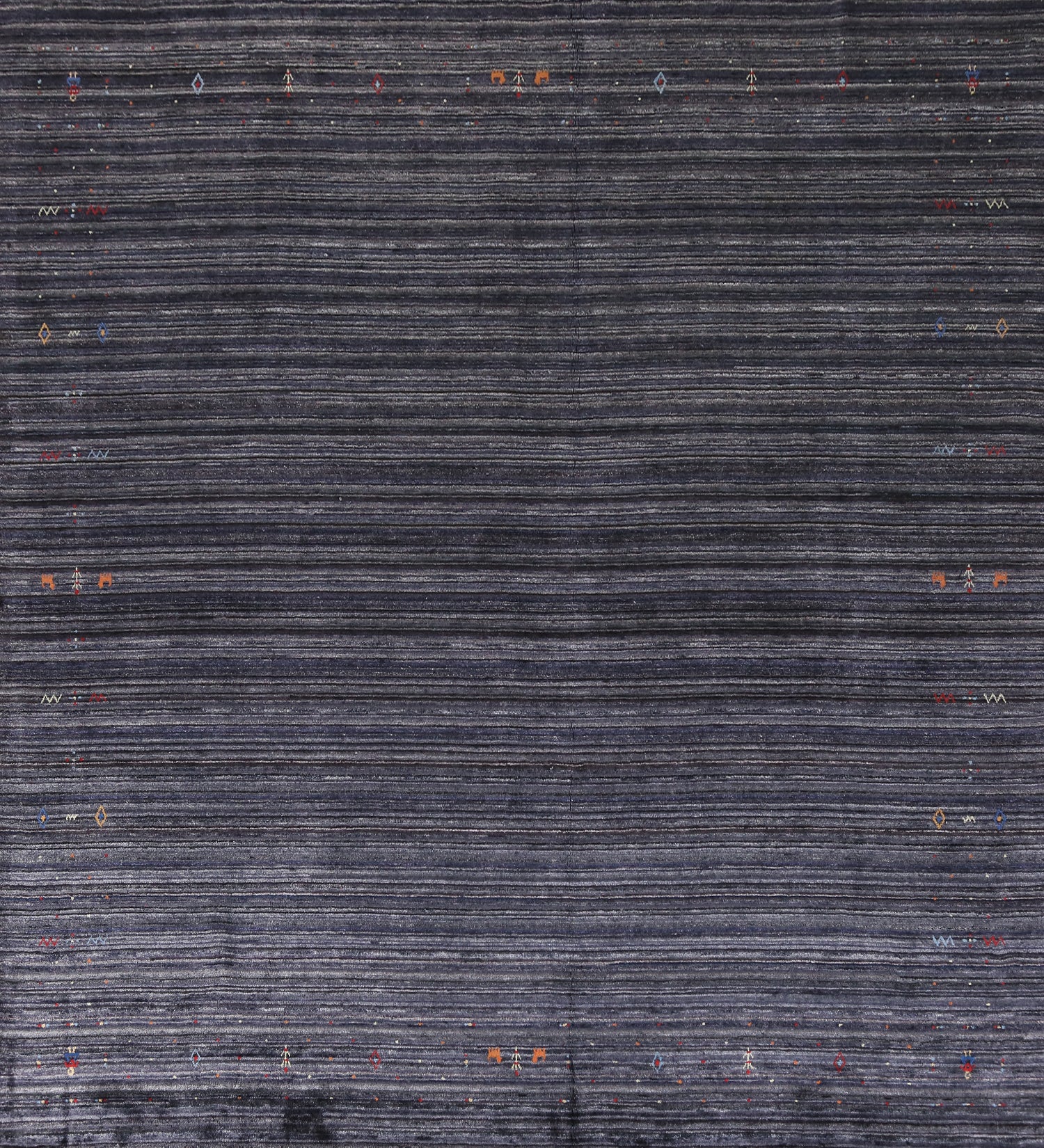 Square Silk Gabbeh Oriental Area Rug 10x10