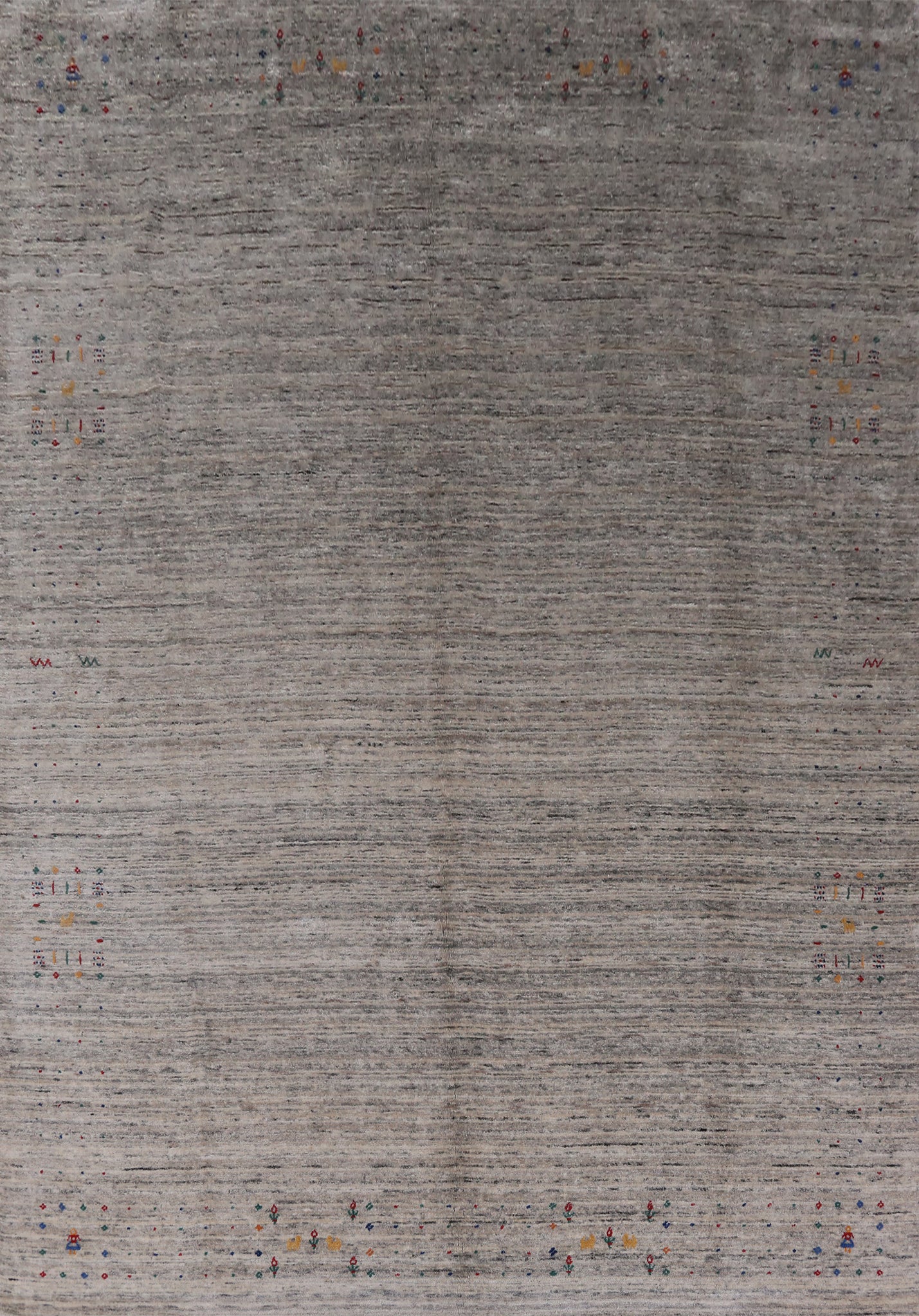 Handmade Silk Gabbeh Oriental Area Rug 9x12