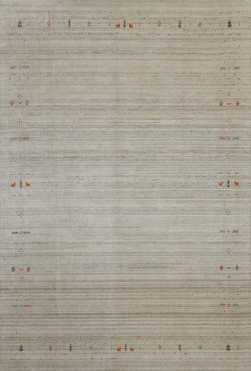 Tribal Silk Gabbeh Oriental Area Rug 9x12