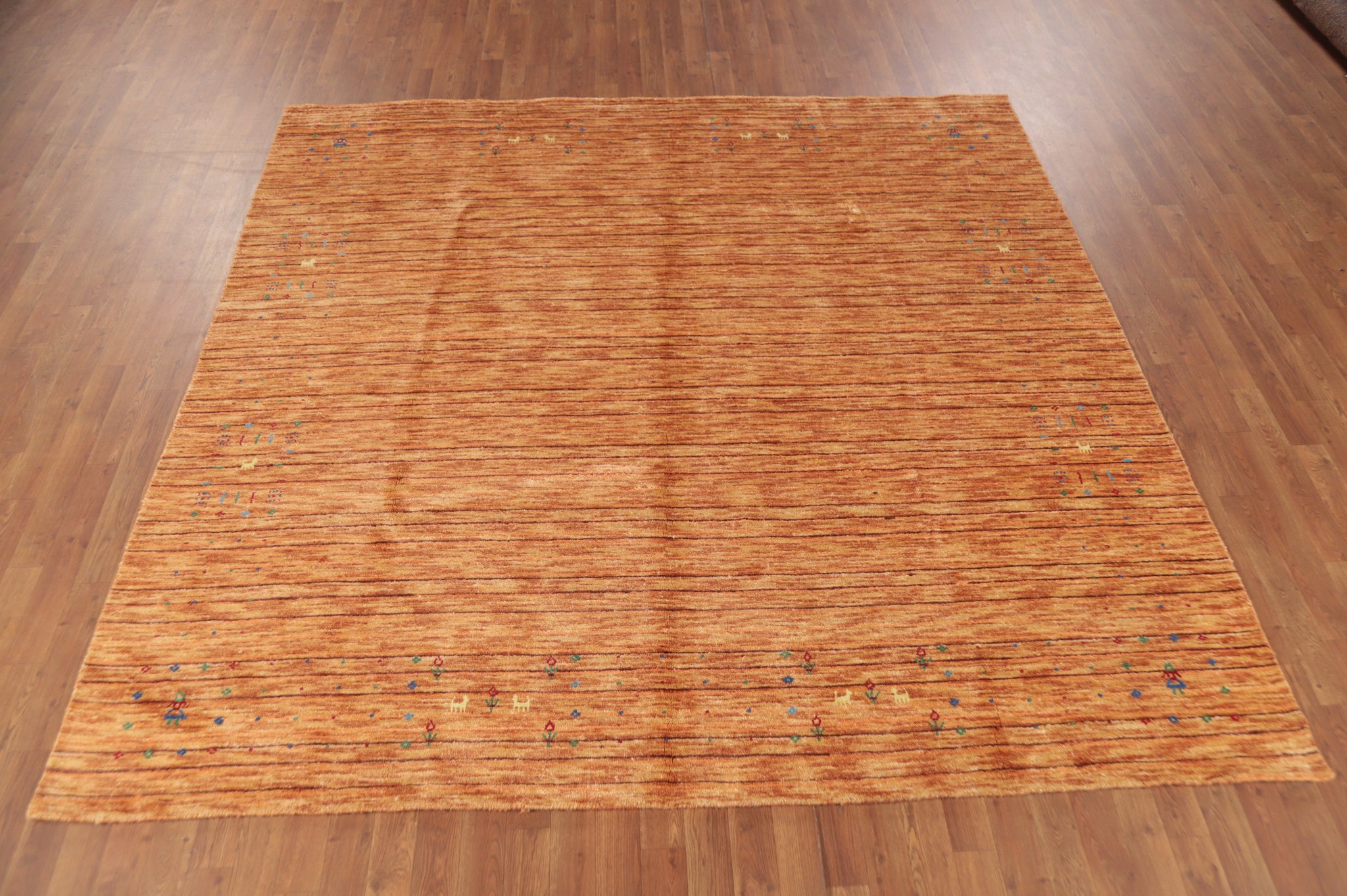 Tribal Silk Gabbeh Oriental Area Rug 8x8