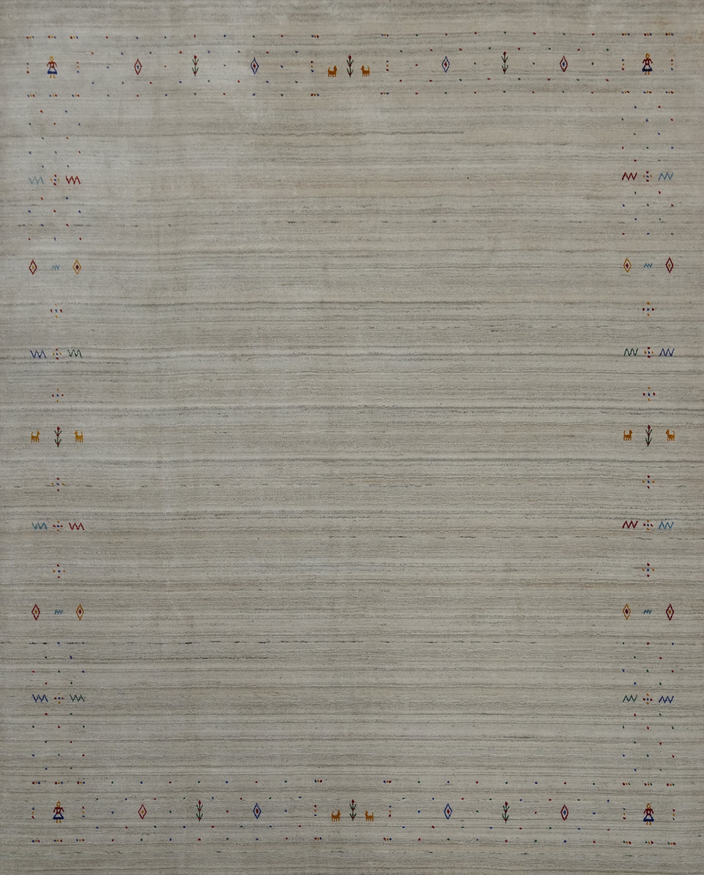 Handmade Silk Gabbeh Oriental Area Rug 9x10