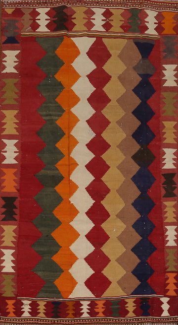 Vegetable Dye Kilim Qashqai Persian Rug 4x7