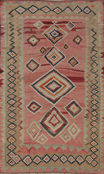 Vegetable Dye Kilim Persian Area Rug 5x8