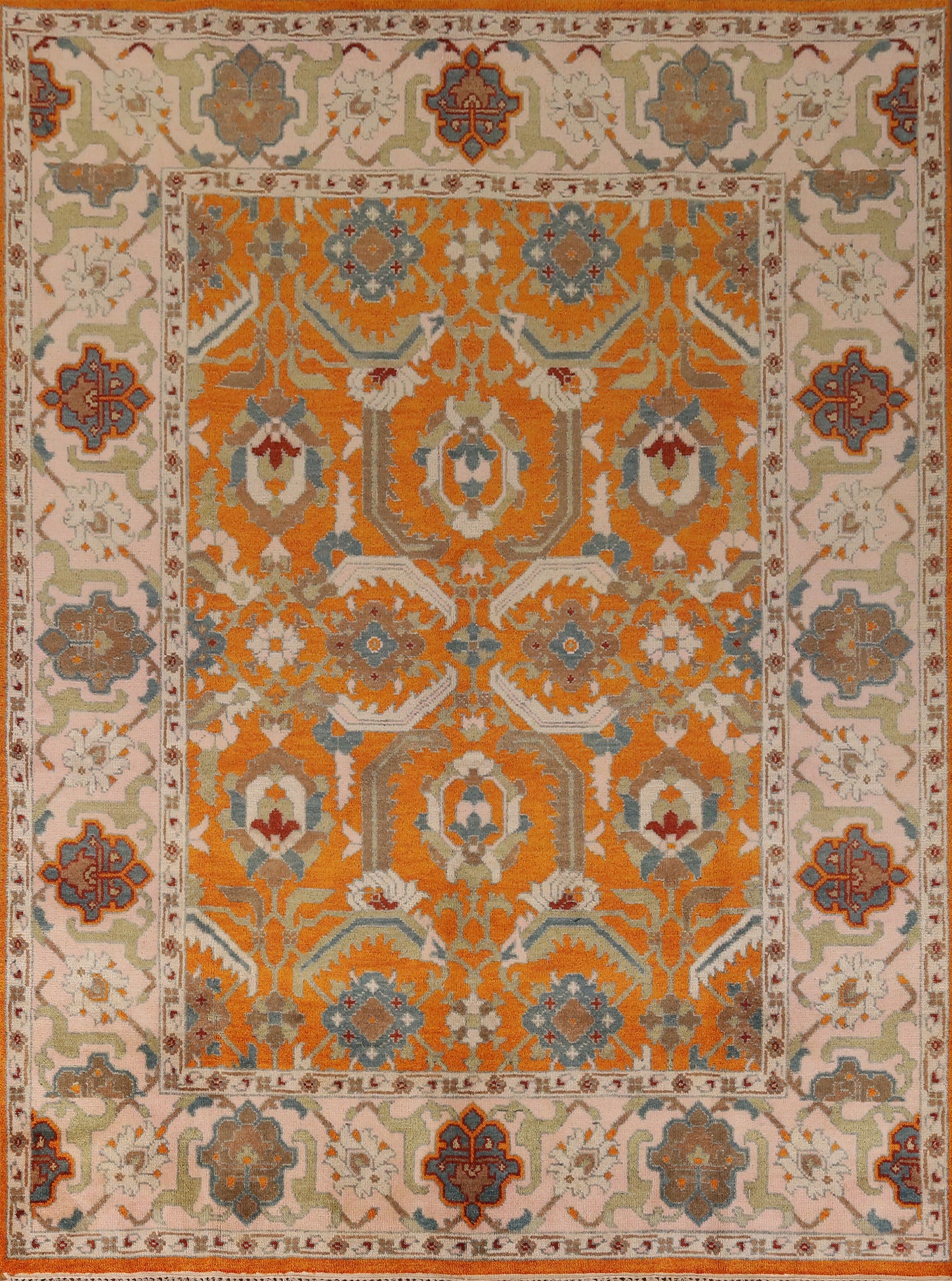 Handmade Wool Heriz Serapi Indian Area Rug 8x10