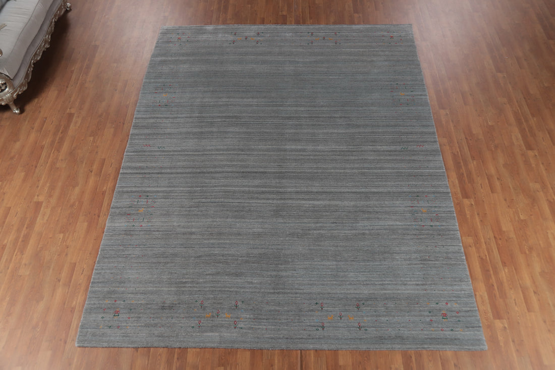 Tribal Gray Gabbeh Oriental Area Rug 9x11