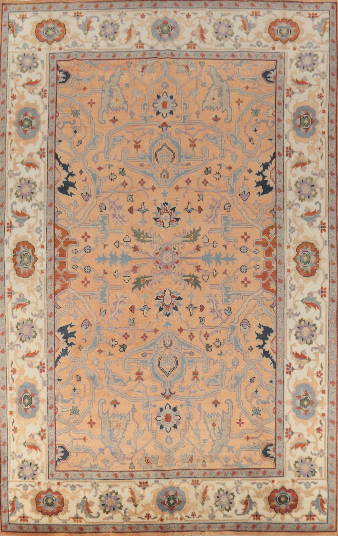 Handmade Wool Heriz Serapi Indian Large Rug 10x14