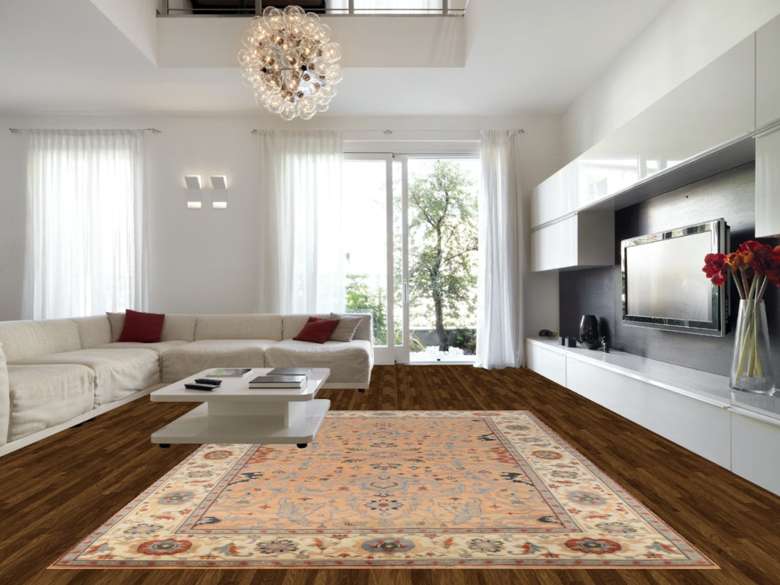 Handmade Wool Heriz Serapi Indian Large Rug 10x14