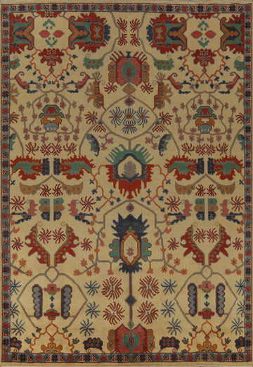 Handmade Wool Heriz Serapi Indian Area Rug 9x12