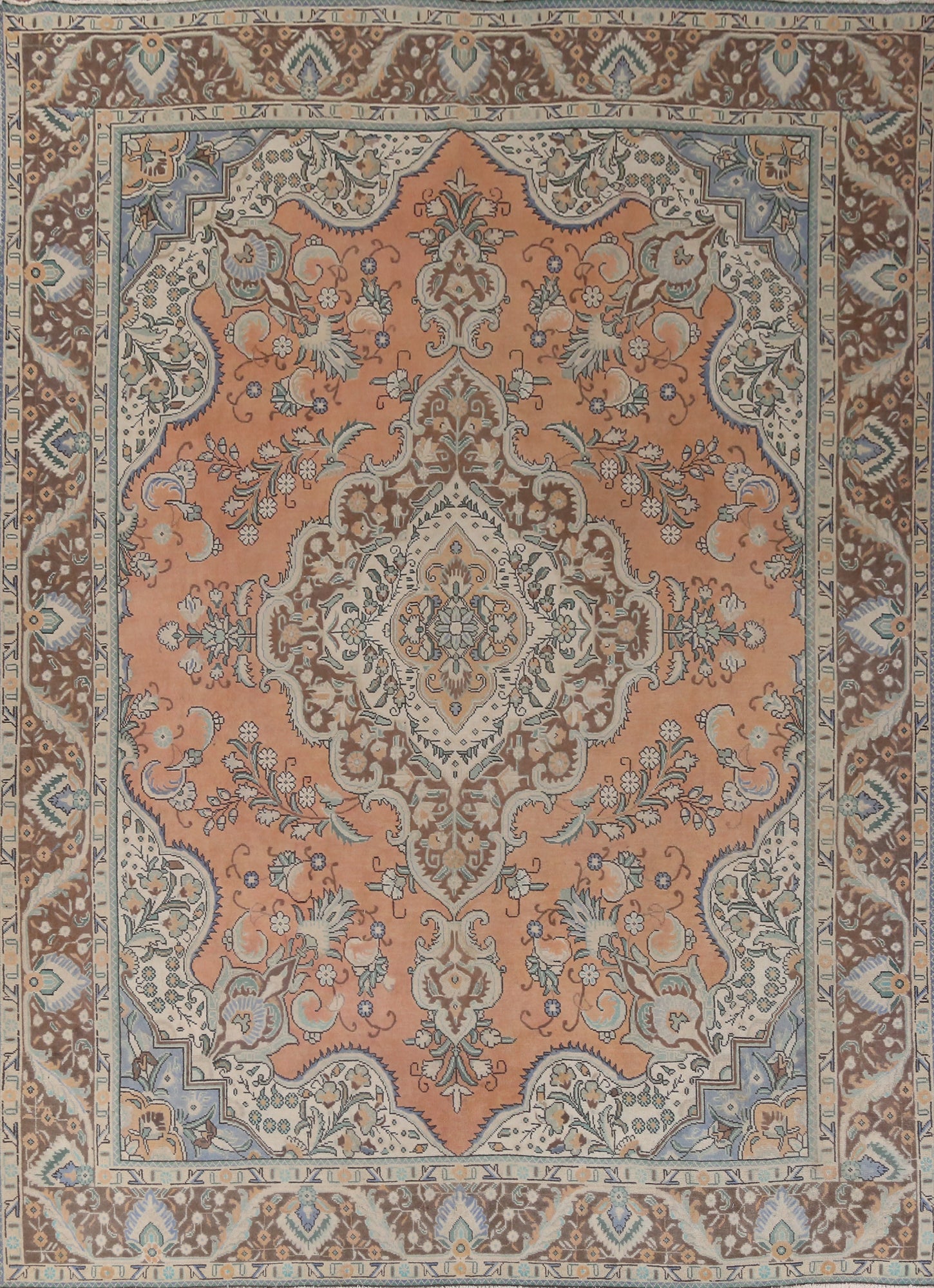 Traditional Wool Tabriz Persian Area Rug 10x13