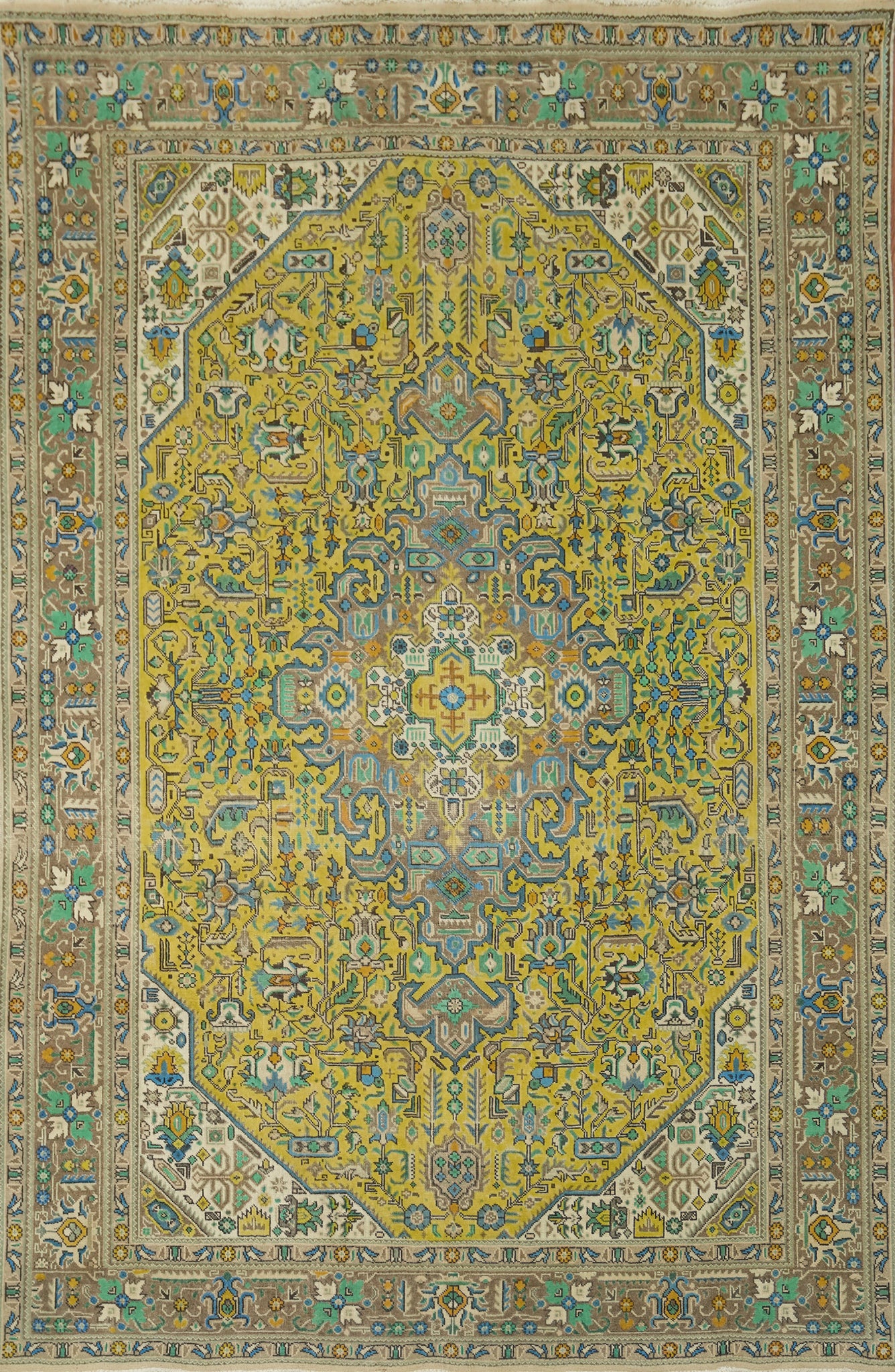 Traditional Wool Tabriz Persian Area Rug 8x11