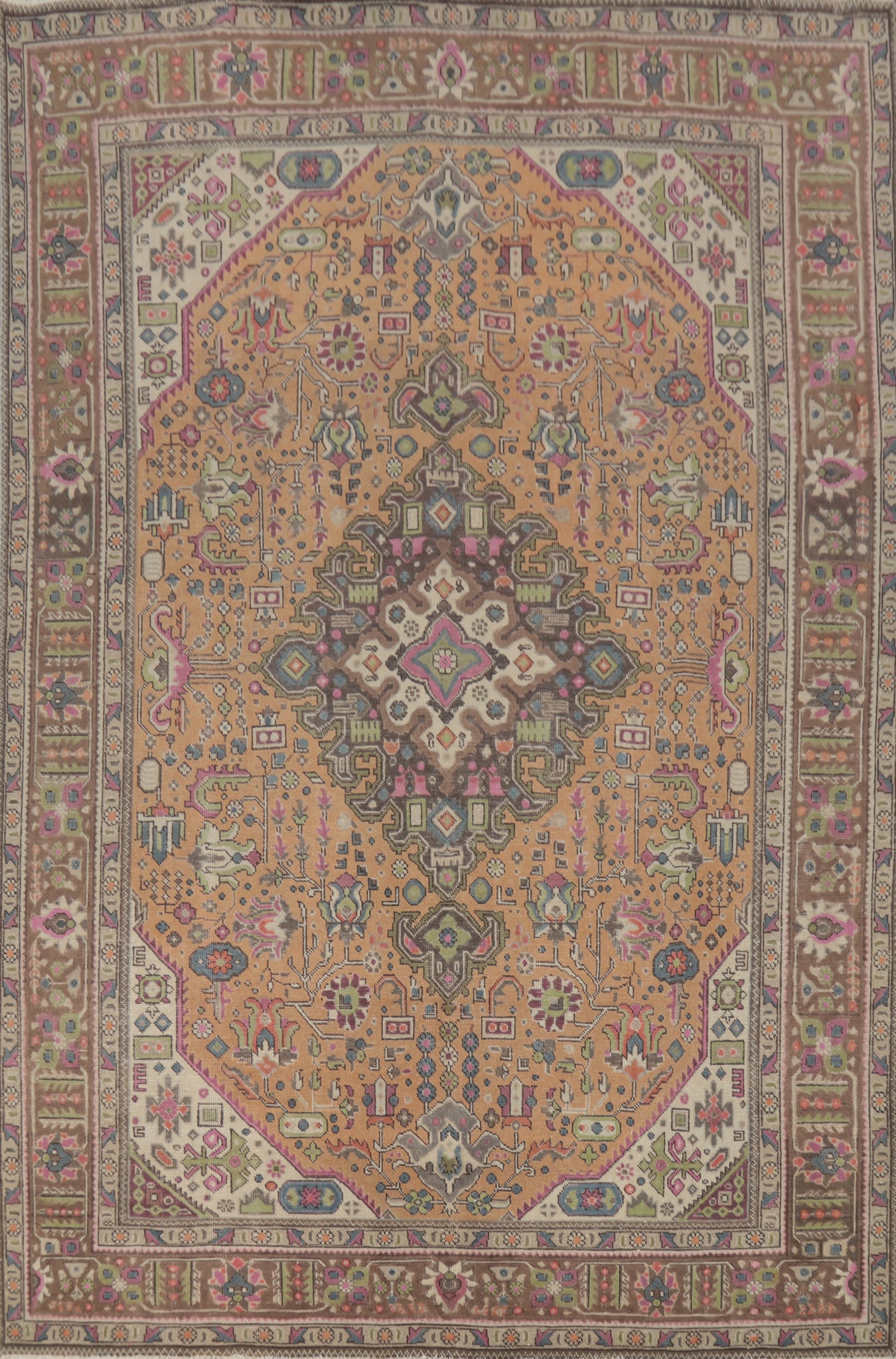 Traditional Wool Tabriz Persian Area Rug 8x11