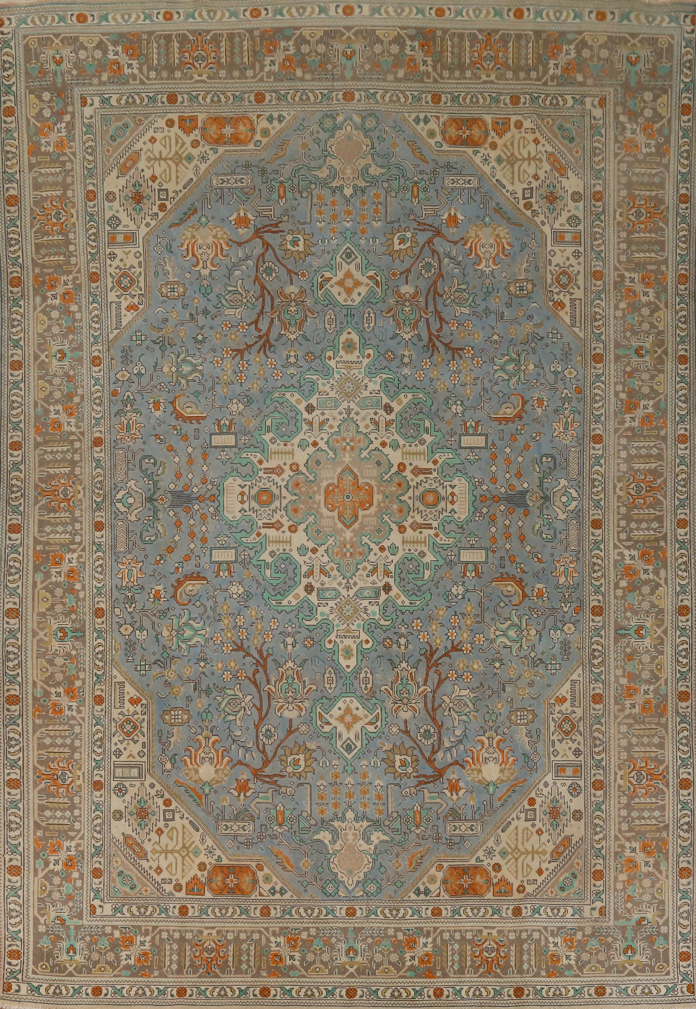 Traditional Wool Tabriz Persian Area Rug 8x11