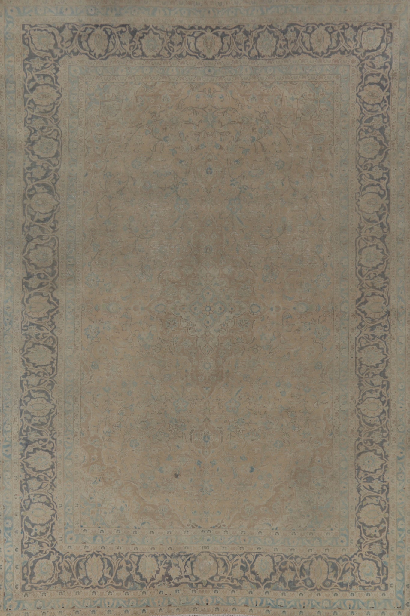 Vintage Floral Kashan Persian Area Rug 8x12