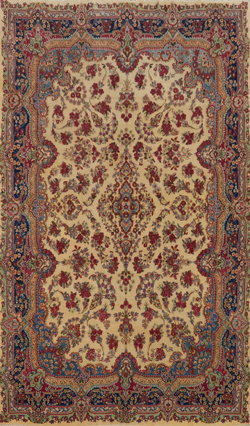 Vegetable Dye Antique Kerman Persian Large Rug 10x16