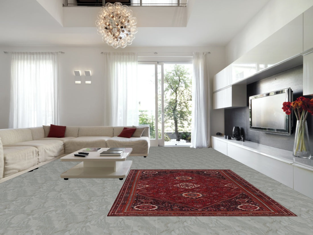 Tribal Geometric Qashqai Persian Area Rug 8x11
