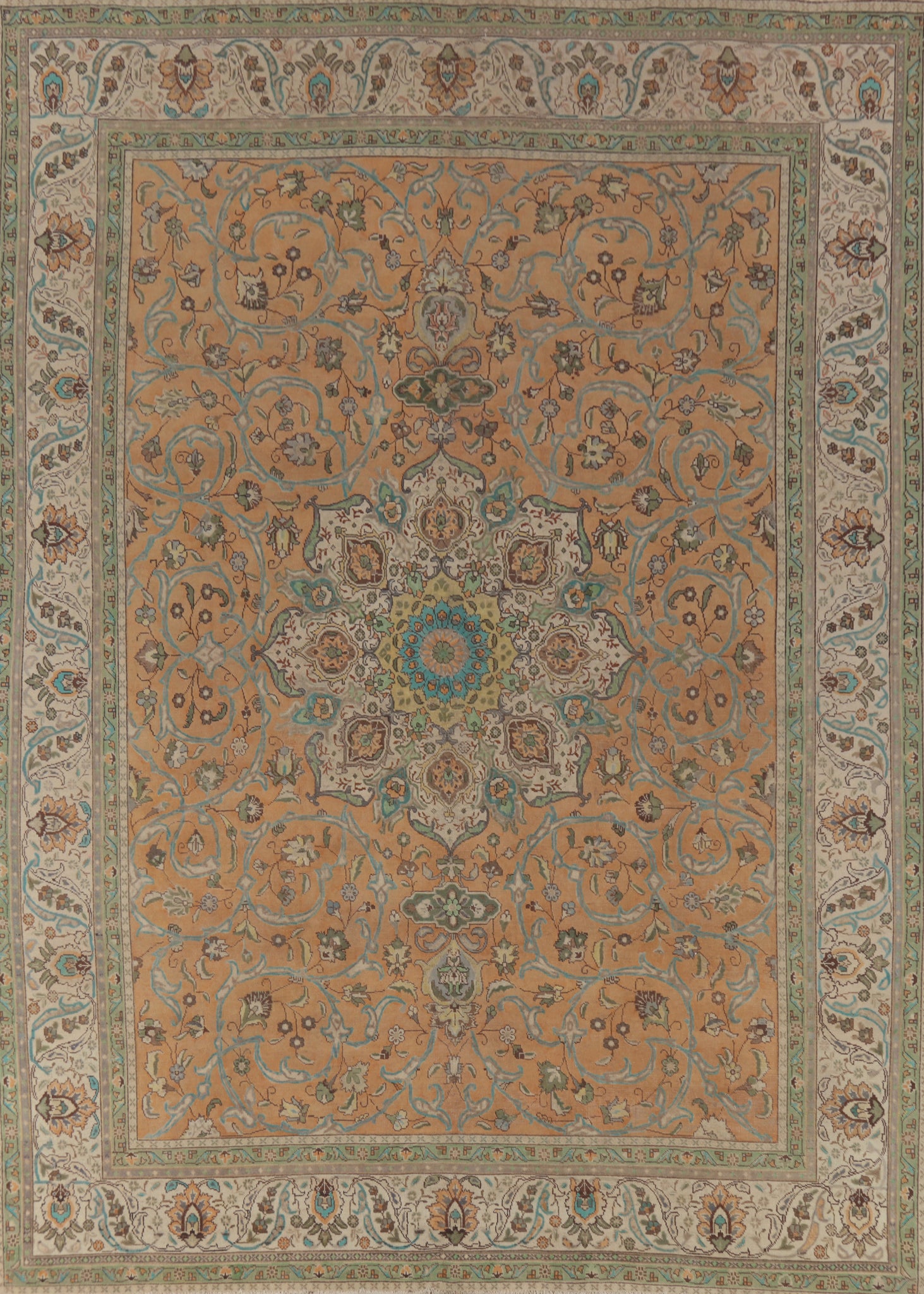 Traditional Wool Tabriz Persian Area Rug 10x13