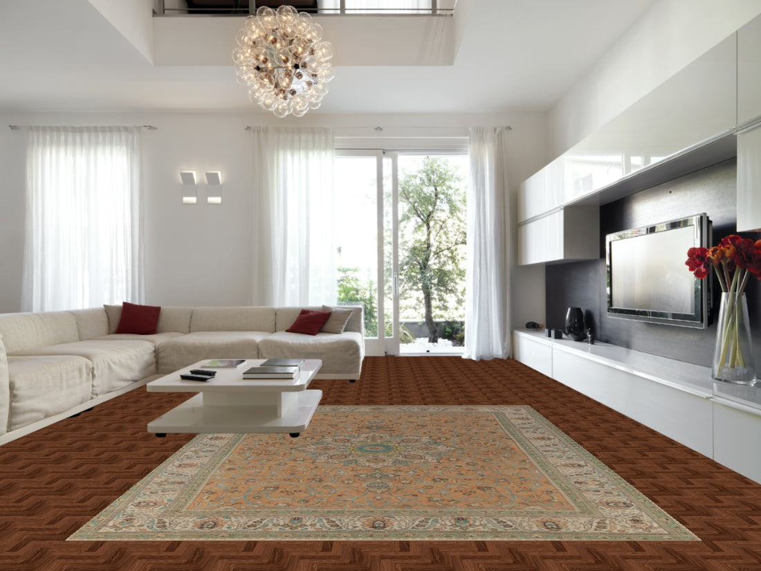 Traditional Wool Tabriz Persian Area Rug 10x13