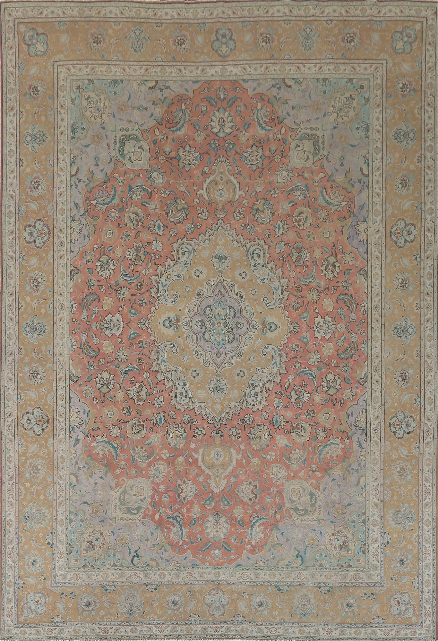 Vintage Floral Heriz Persian Area Rug 10x13