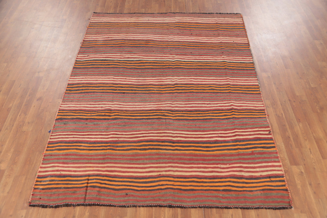 Vegetable Dye Kilim Persian Area Rug 6x8