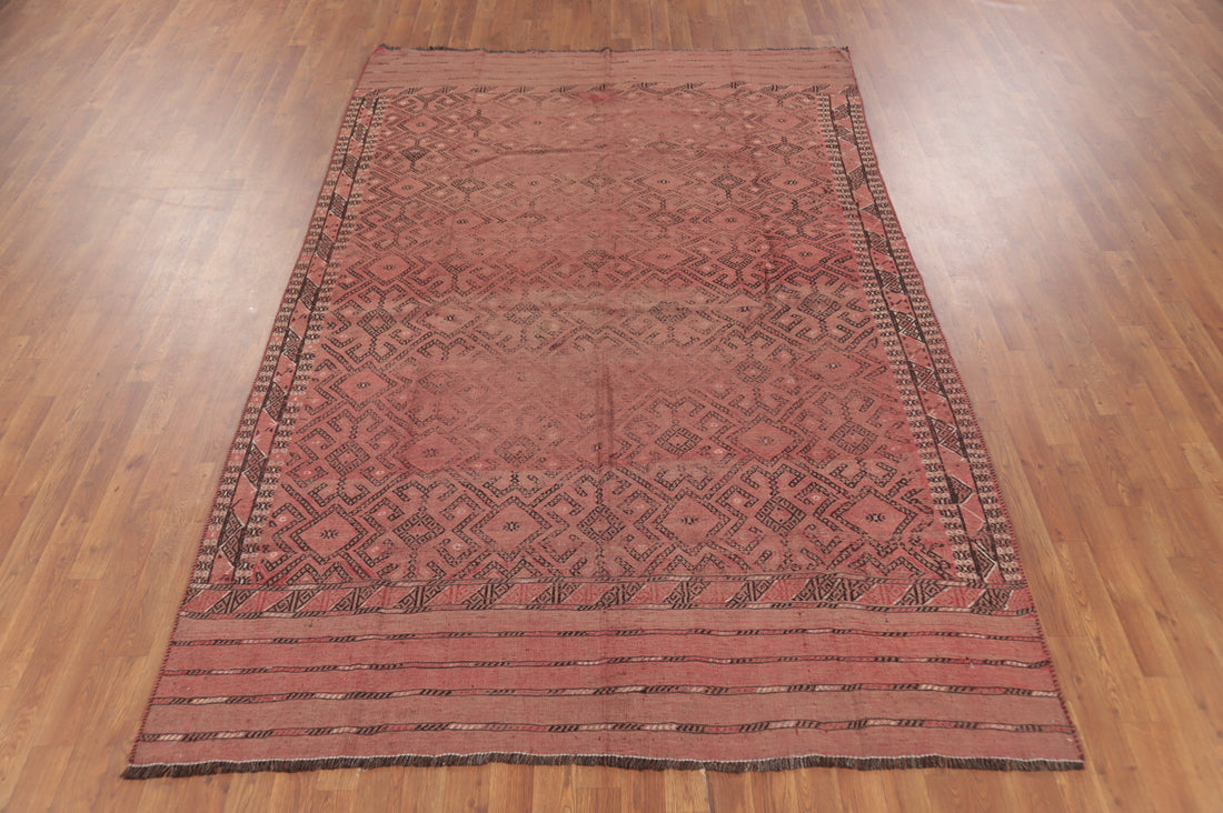 Vegetable Dye Kilim Persian Area Rug 6x10