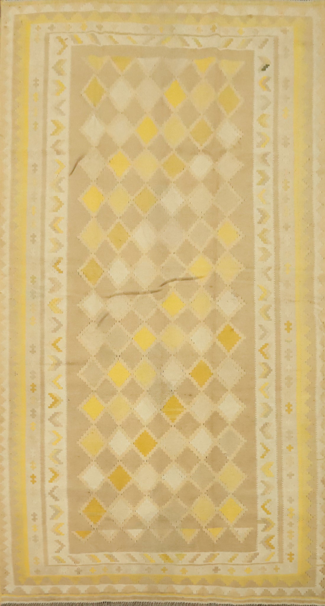 Vegetable Dye Kilim Qashqai Persian Area Rug 5x9