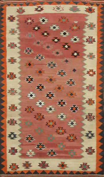 Vegetable Dye Kilim Qashqai Persian Rug 4x7