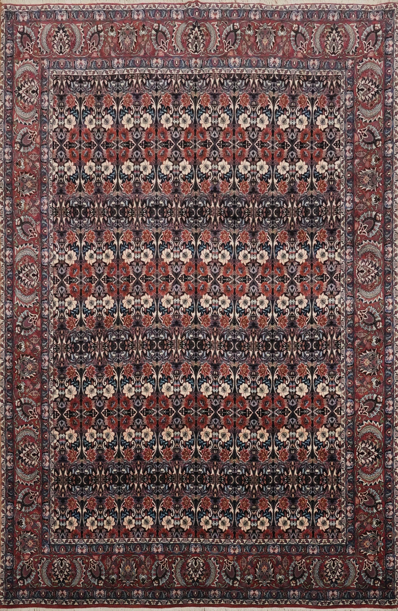 Vegetable Dye Wool Bidjar Persian Area Rug 8x12