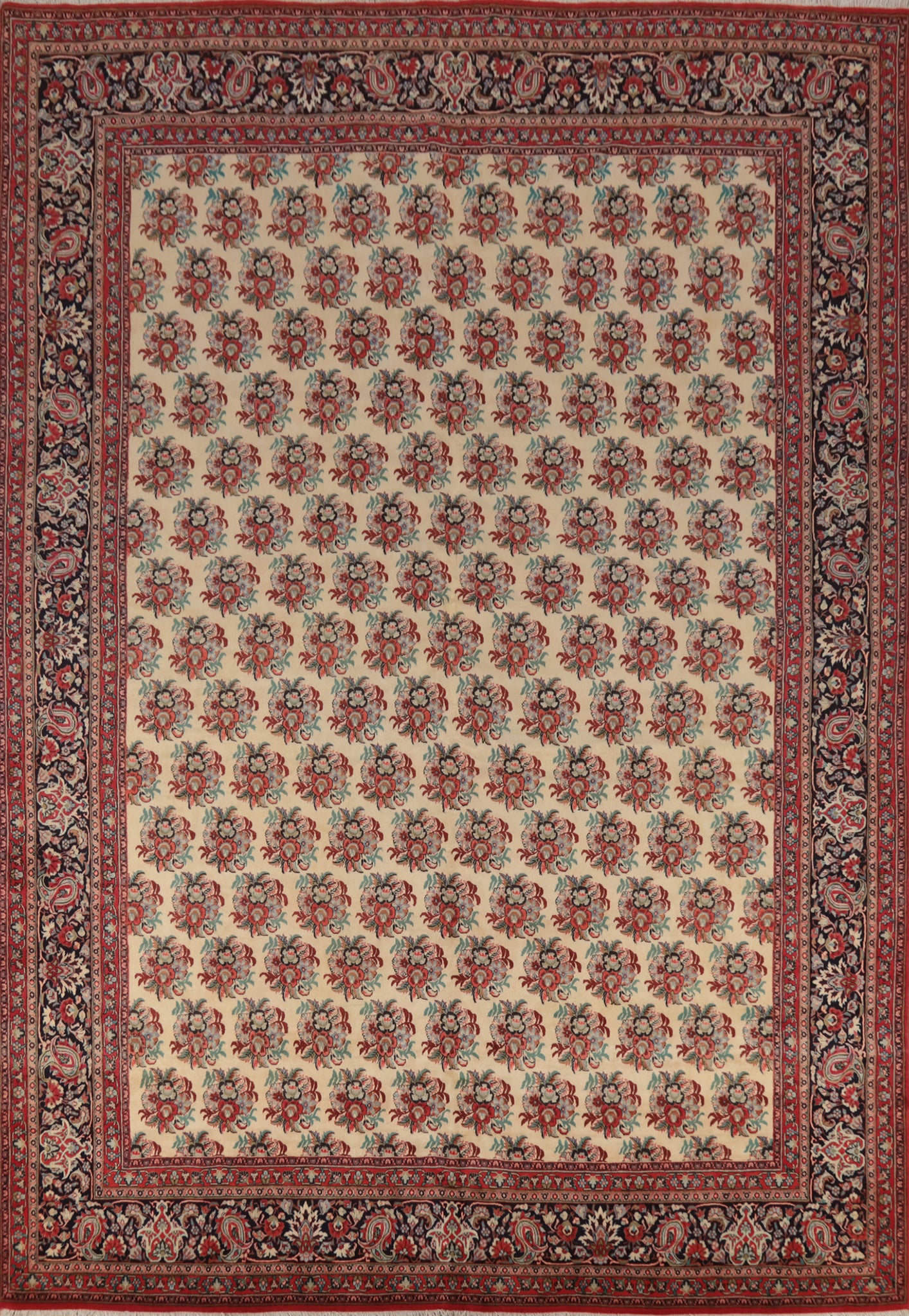 Vegetable Dye Floral Bidjar Persian Area Rug 10x13
