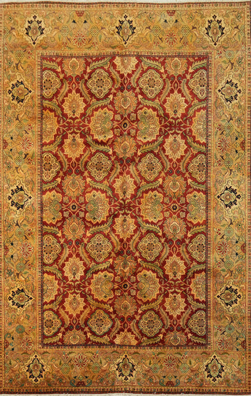 Vegetable Dye Floral Tabriz Oriental Area Rug 9x13