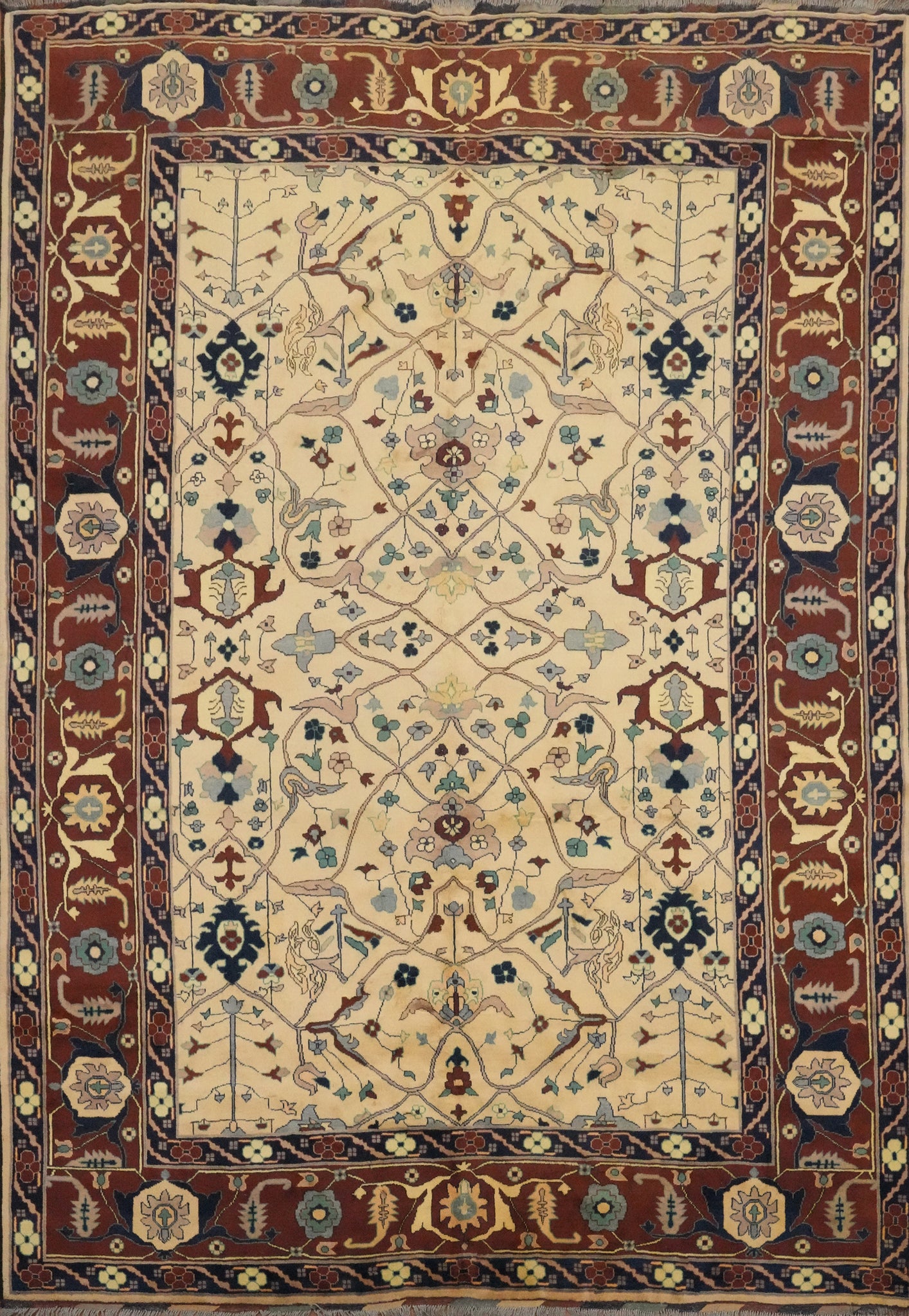 Vegetable Dye Wool Ziegler Oriental Area Rug 10x12