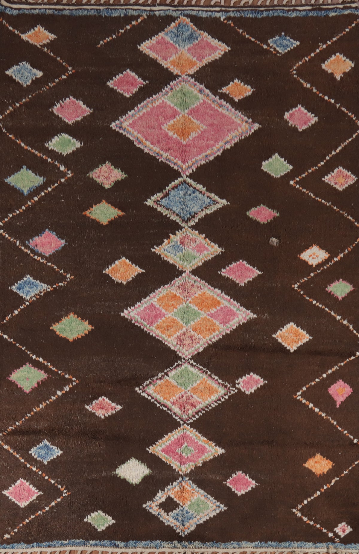 Brown Moroccan Oriental Area Rug 7x10