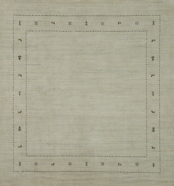 Handmade Wool Gabbeh Square Area Rug 9x9