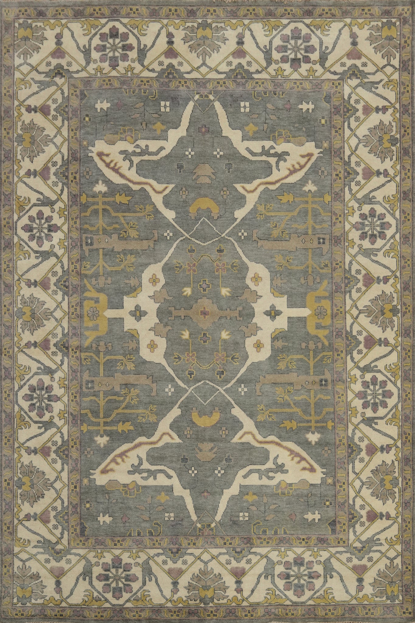 Handmade Wool Oushak Indian Large Rug 10x14