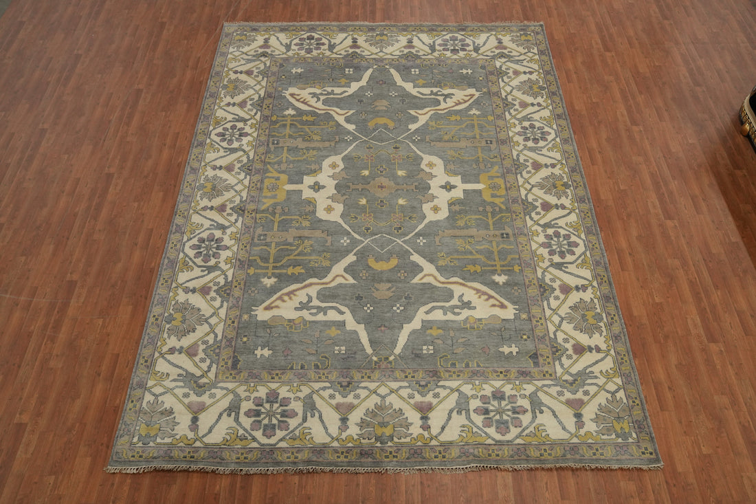 Handmade Wool Oushak Indian Large Rug 10x14