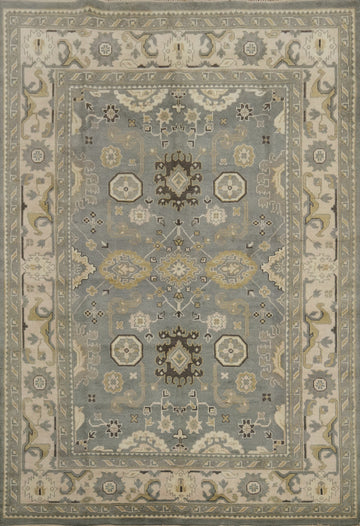 Handmade Gray Oushak Indian Area Rug 9x12