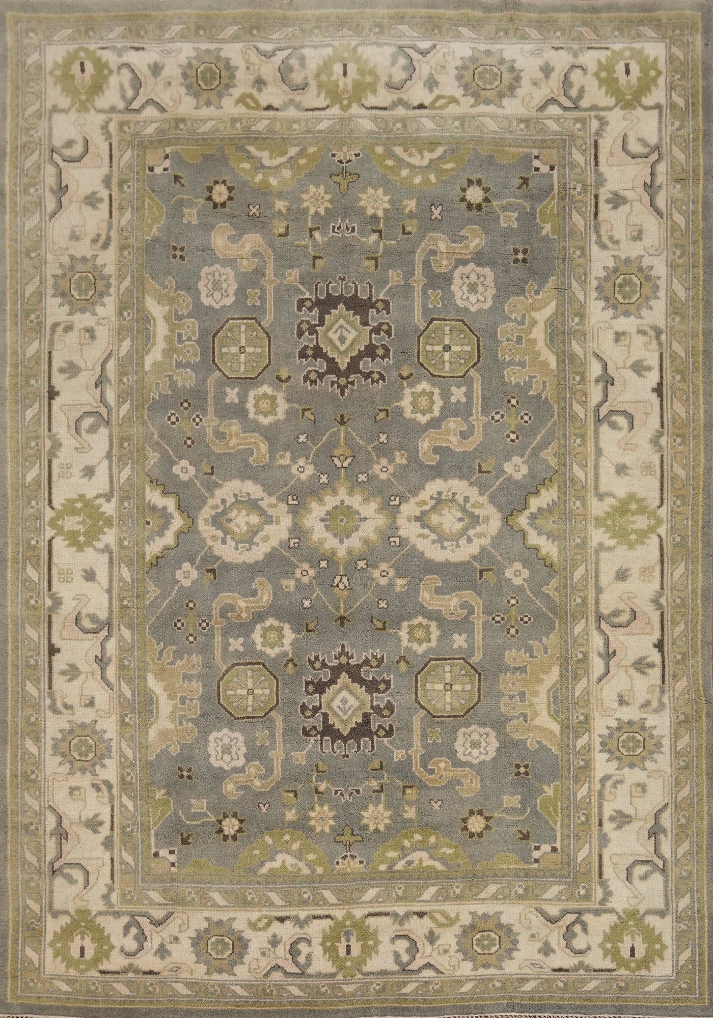 Handmade Floral Oushak Indian Area Rug 9x12