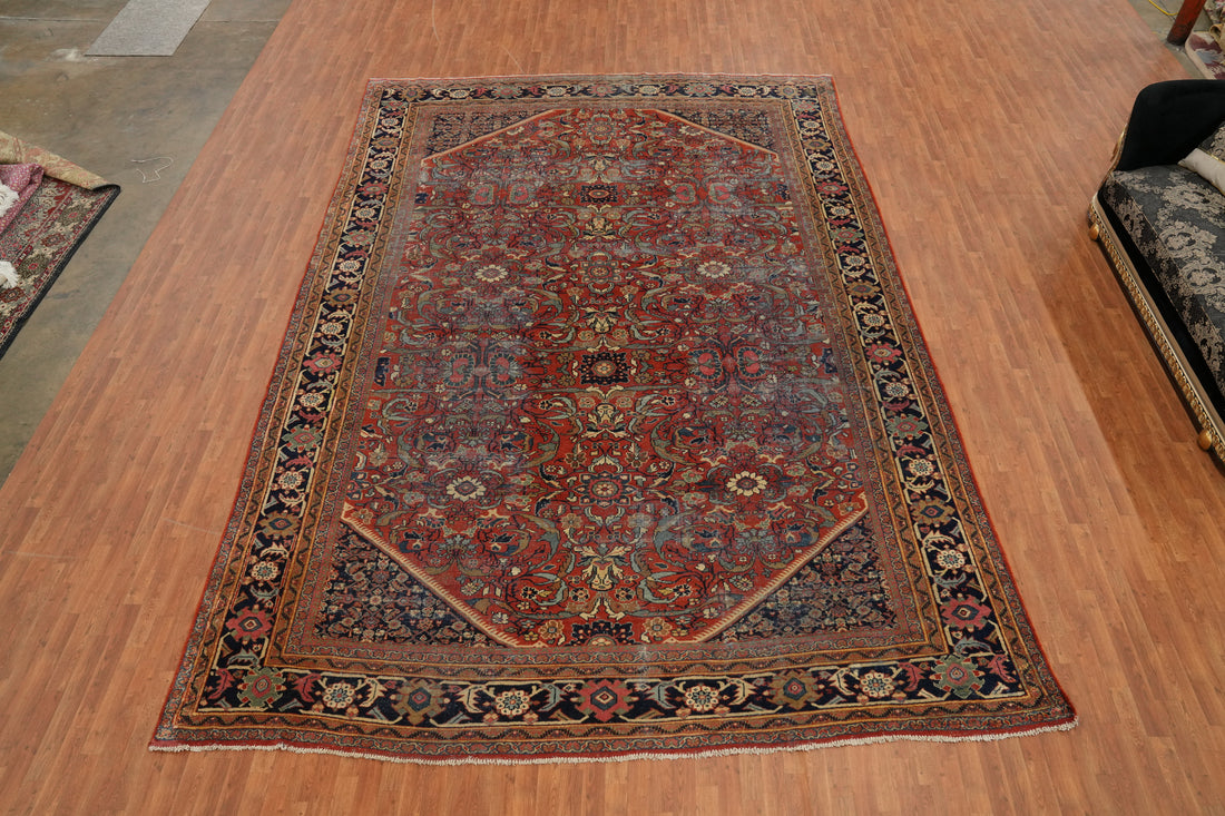 Pre-1900 Vegetable Dye Sultanabad Ziegler Persian Rug 11x17