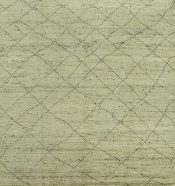 Earth Tone Wool Moroccan Indian Square Rug 8x8